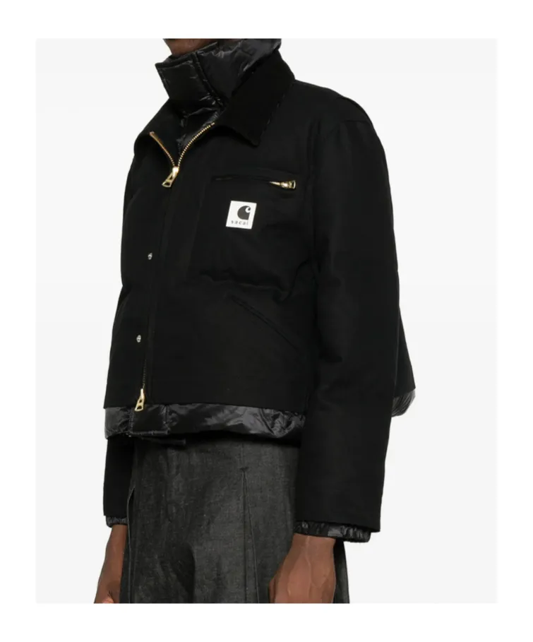 Sacai X Carhartt Wip Logo Patch Puffer Jacket