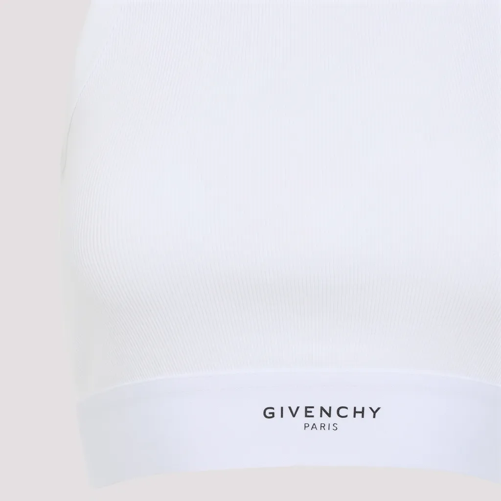 Givenchy Logo Detailed Cropped Tank Top