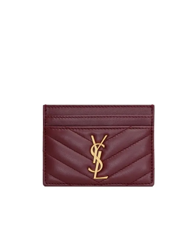 Saint Laurent Cassandre Matelassé Quilted Card Case