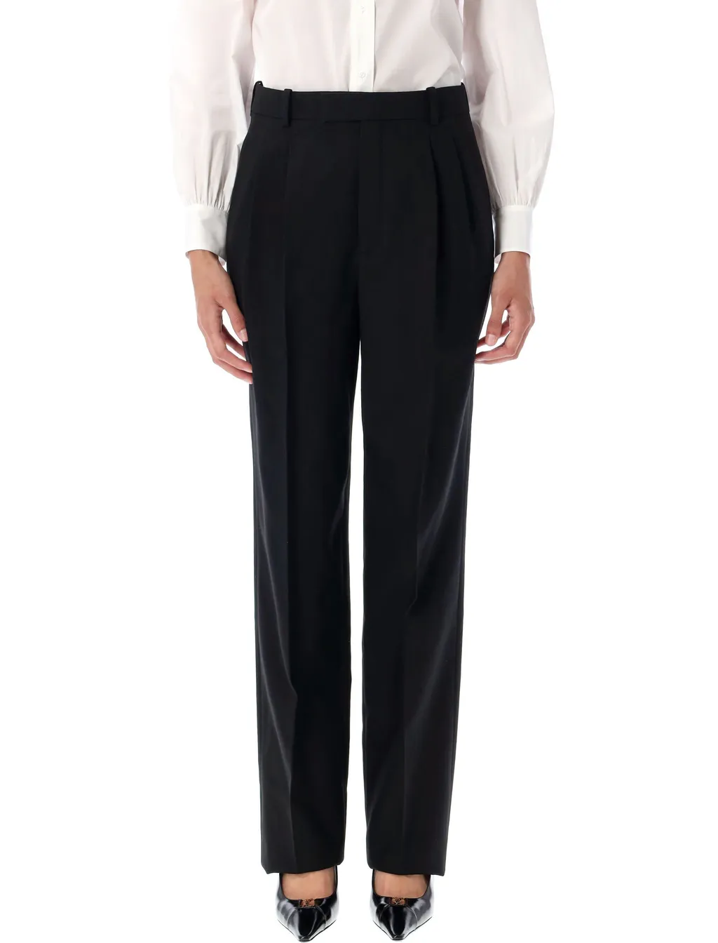 Pleated-Front Trousers
