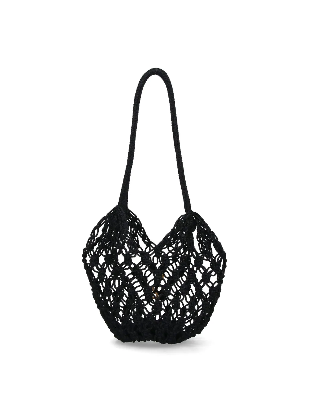 Saint Laurent Logo Plaque Knotted Shoulder Bag