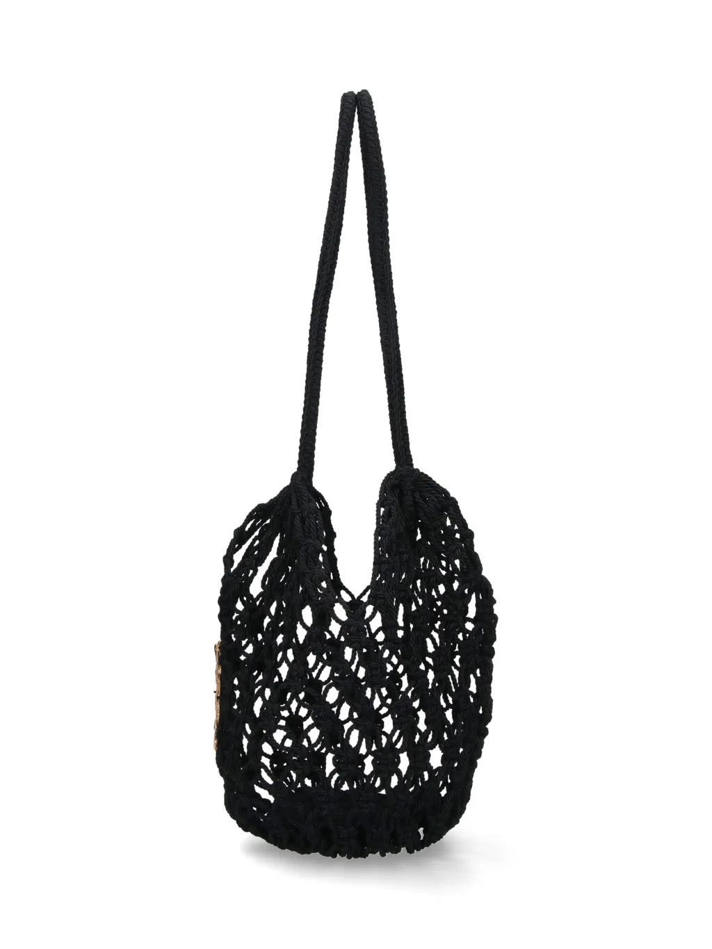 Saint Laurent Logo Plaque Knotted Shoulder Bag