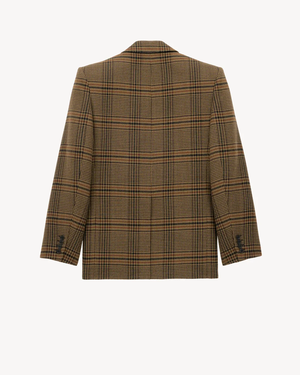 Saint Laurent Single-Breasted Checked Jacket