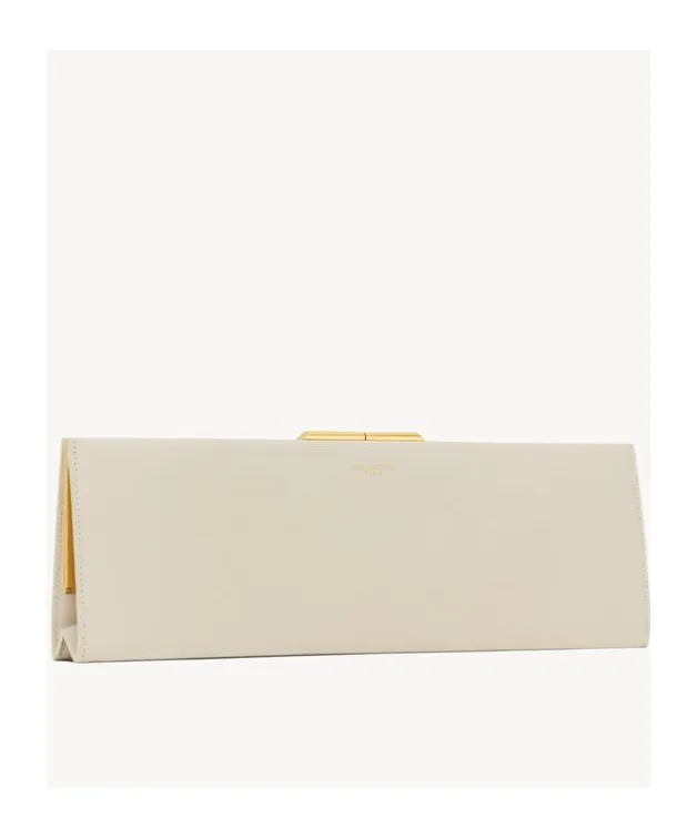 Midnight Large Clutch In Smooth Leather