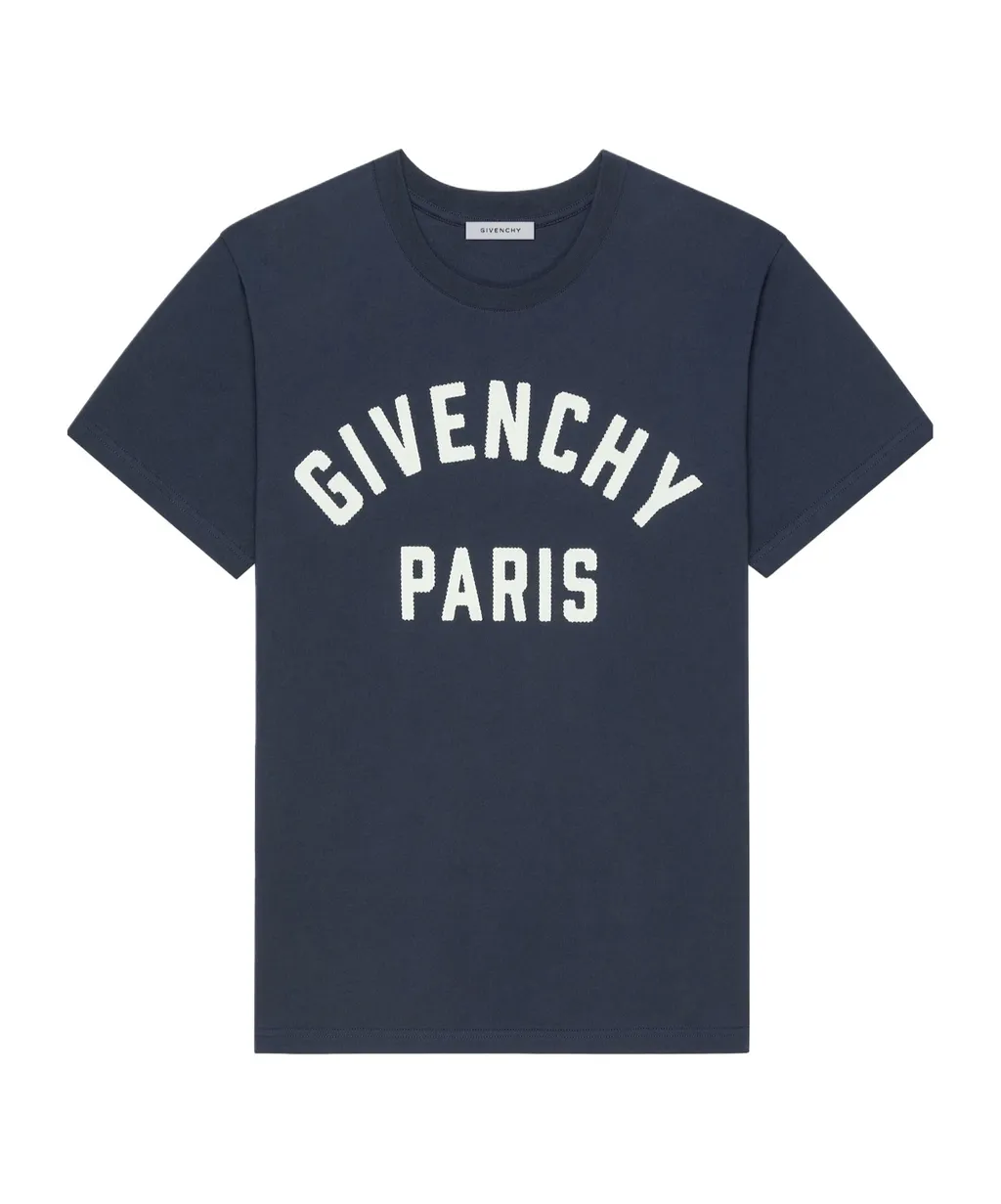 Givenchy Paris Logo Printed Crewneck T-Shirt