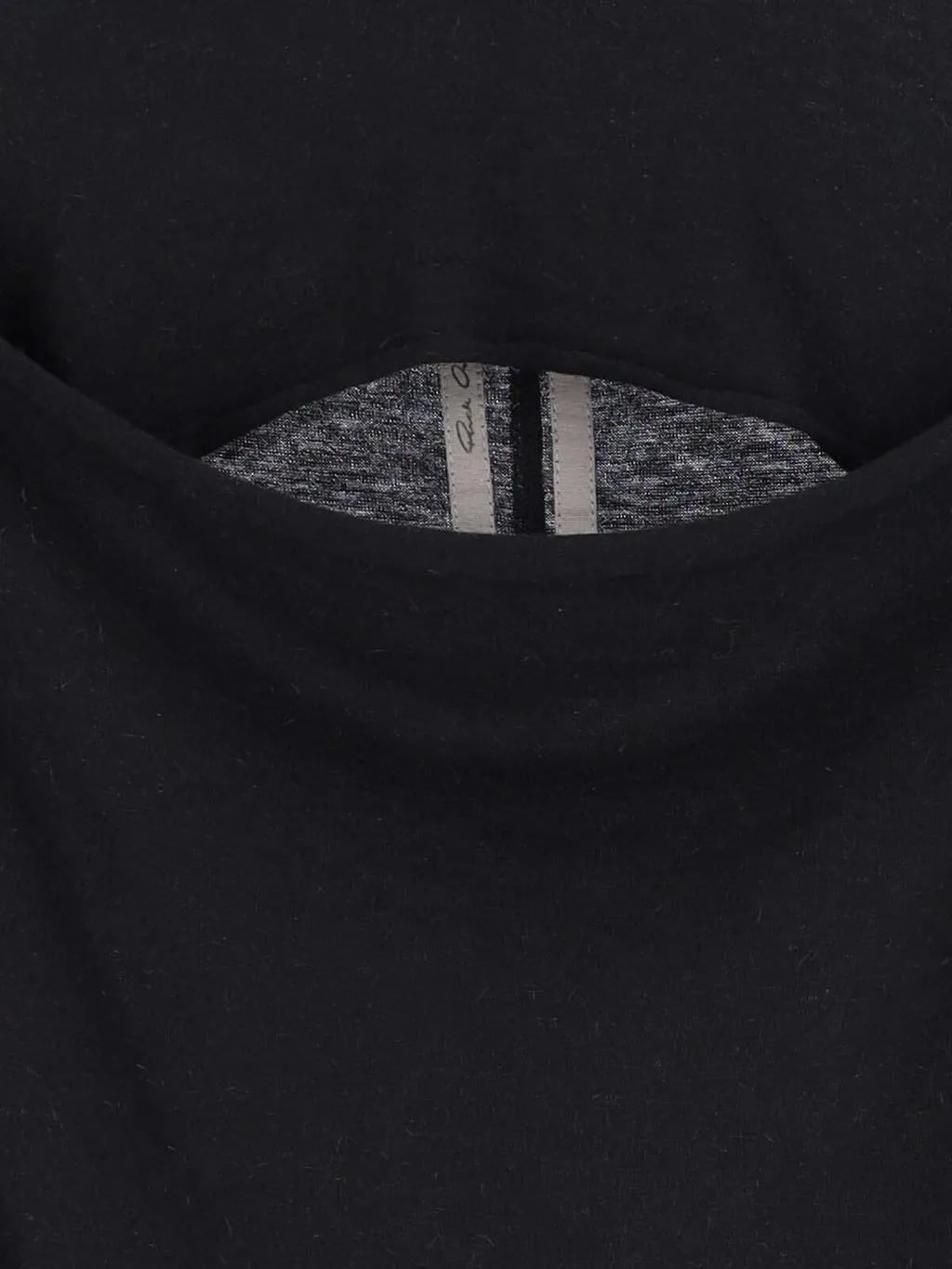 Rick Owens Cut-Out Detailed Long-Sleeved T-Shirt
