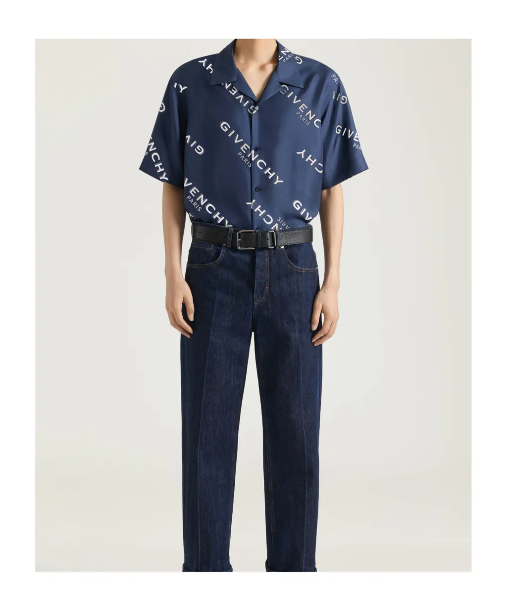 Givenchy	Logo Printed Short-Sleeve Bowling Shirt