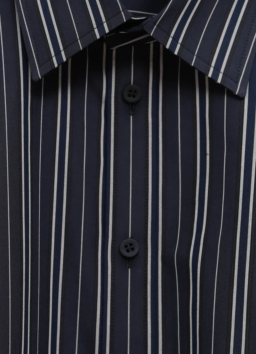 Striped Shirt Dress