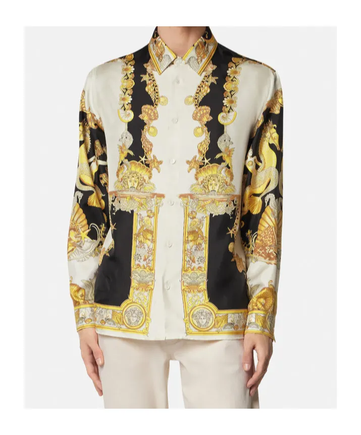 Versace Pattern-Printed Button-Up Shirt