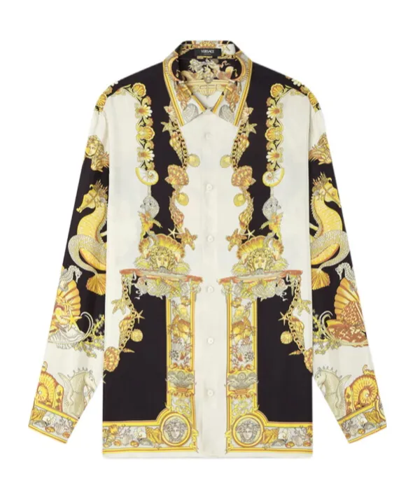 Versace Pattern-Printed Button-Up Shirt