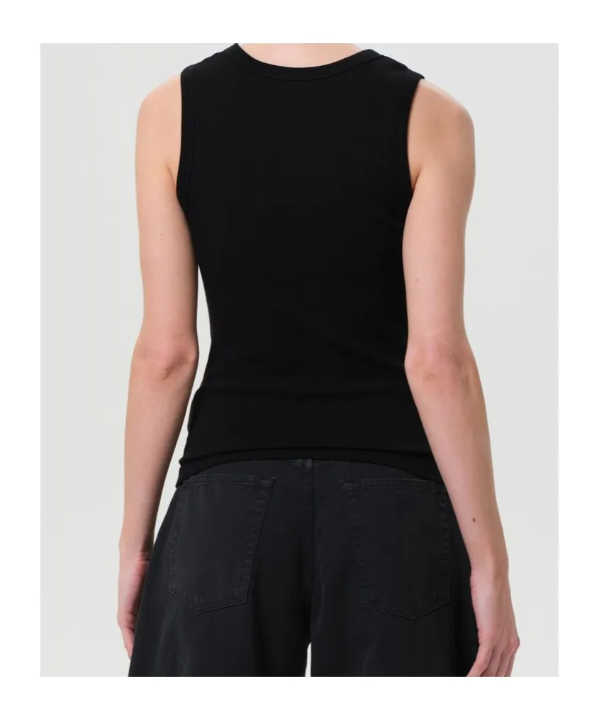 Agolde Poppy Sleeveless Ribbed Tank Top