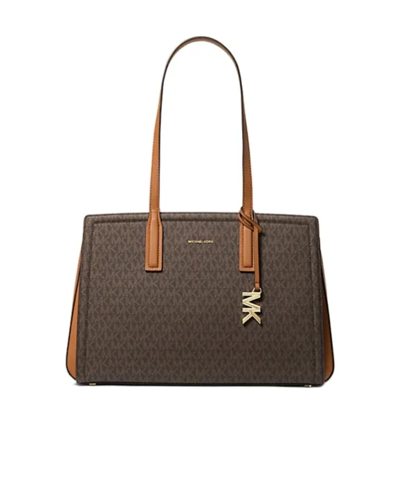 Michael Kors Laila Medium Signature Logo Tote Bag