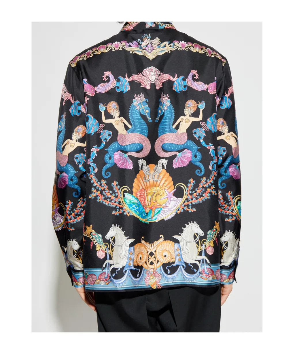 Versace Pattern-Printed Button-Up Shirt