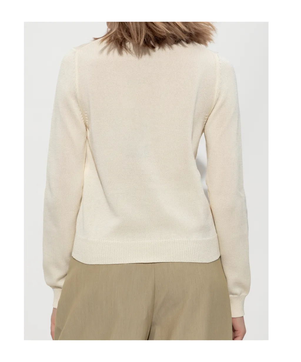 Marni Logo Embroidered Knit Cardigan