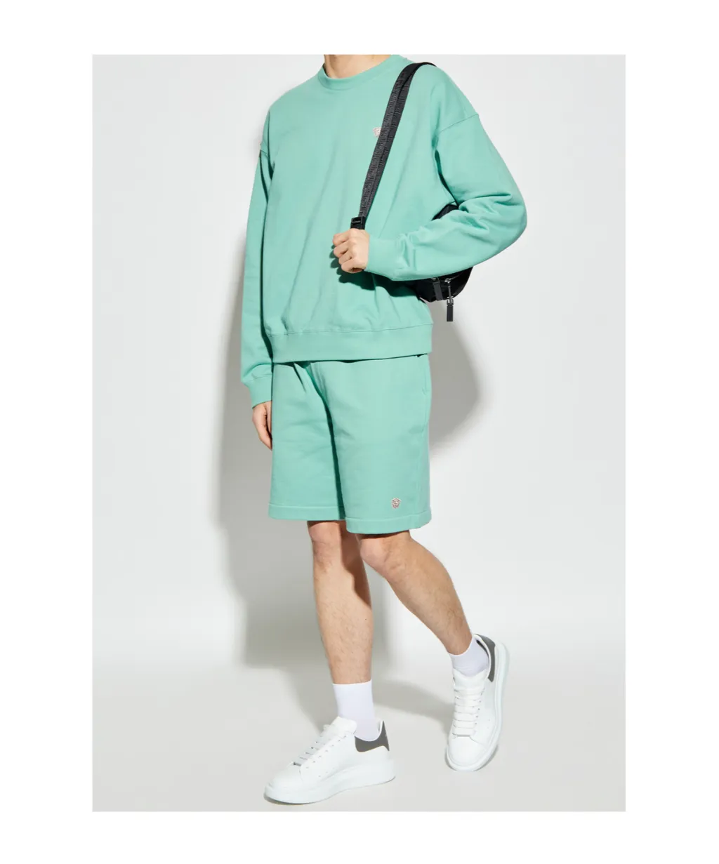 Versace Medusa-Patch Elasticated Waistband Shorts