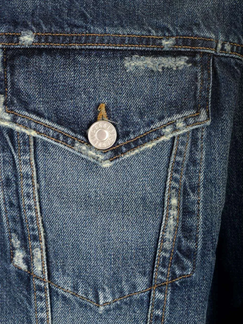 Lapel Long-Sleeved Denim Jacket