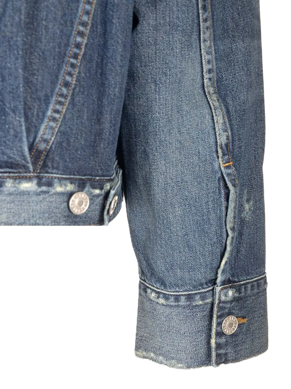 Lapel Long-Sleeved Denim Jacket