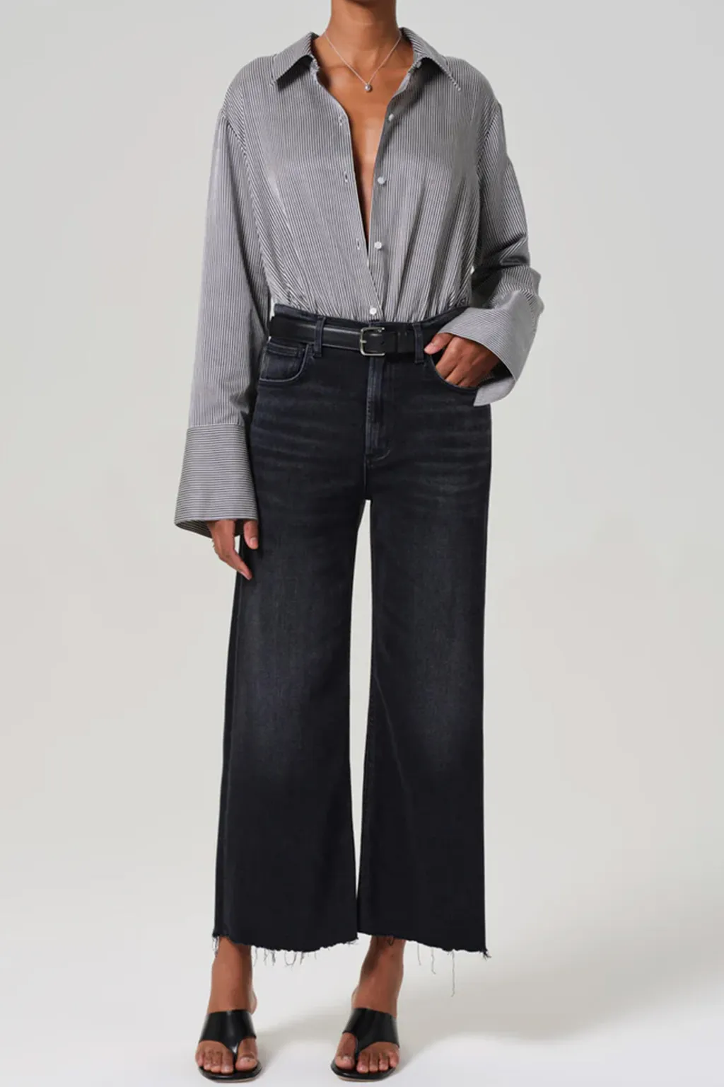 Citizens Of Humanity Lyra Raw Cut Hem Jeans