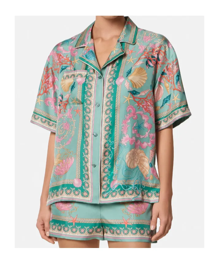 Versace Pattern-Printed Short-Sleeved Shirt