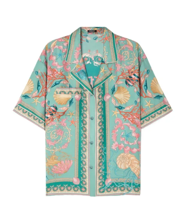 Versace Pattern-Printed Short-Sleeved Shirt