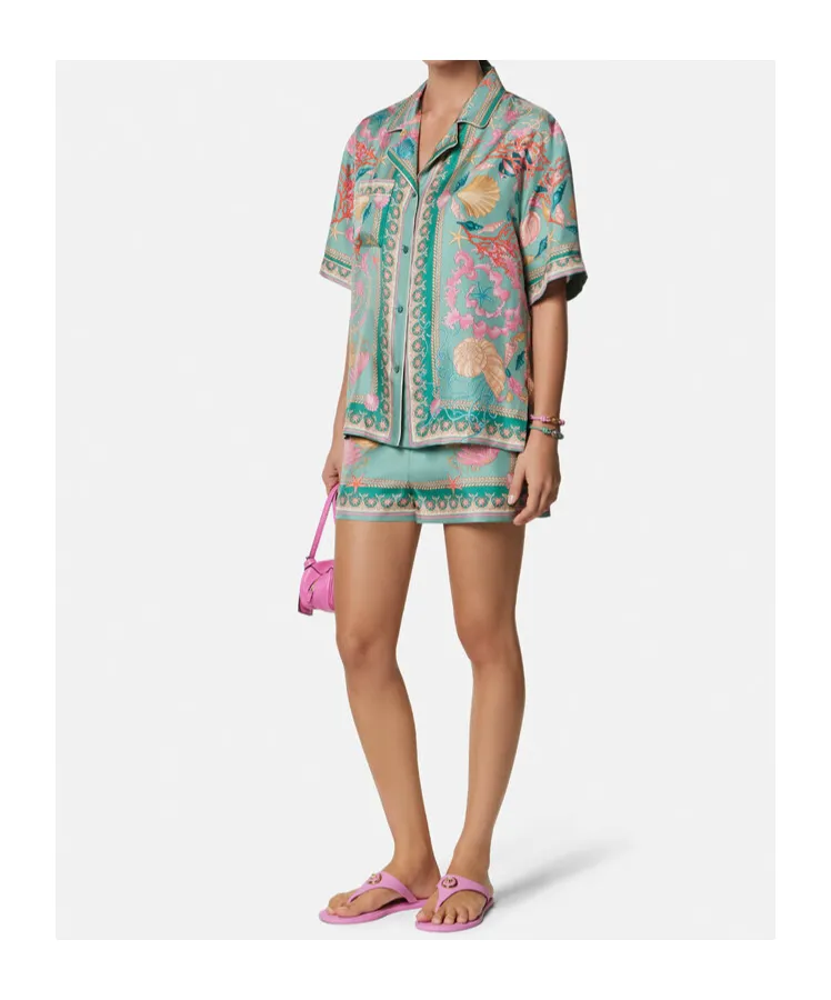 Versace Pattern-Printed Short-Sleeved Shirt