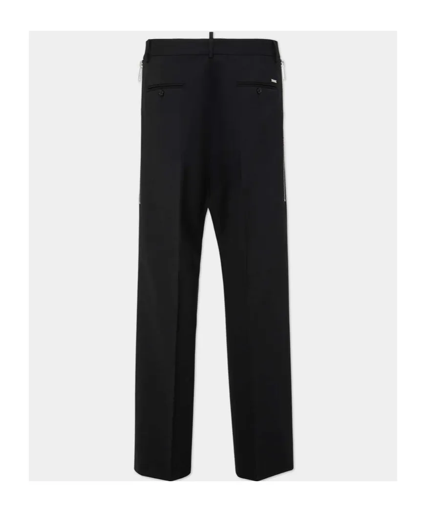Dsquared2 Side Zip Detailed Relax Pants