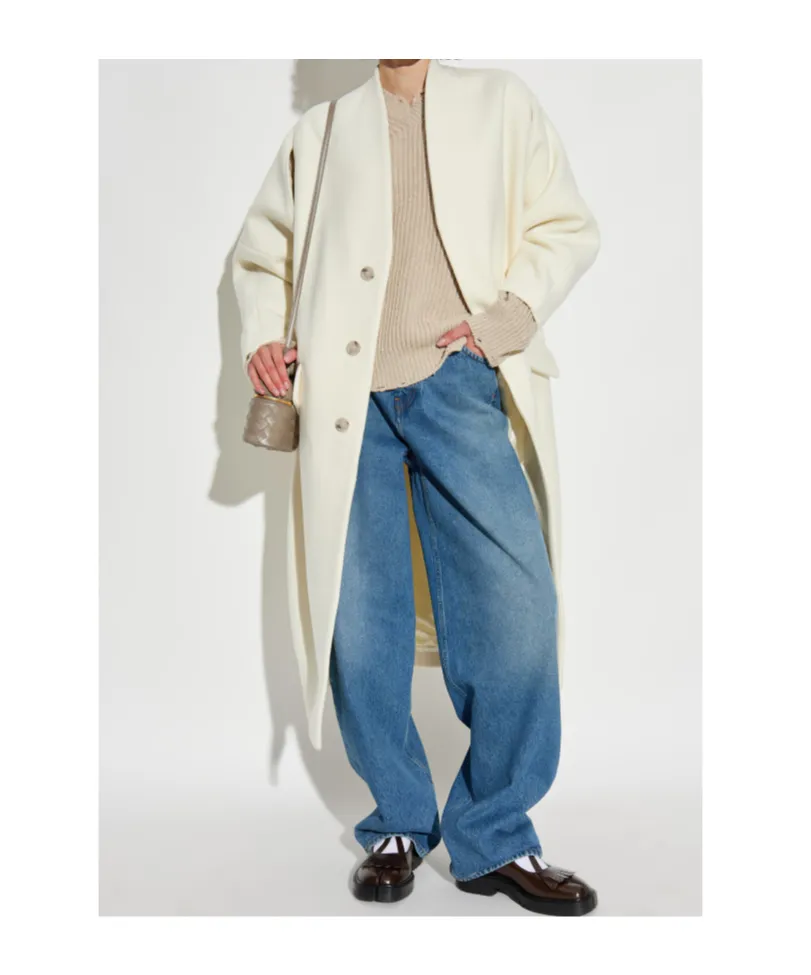 Mm6 Maison Margiela Buttoned Coat