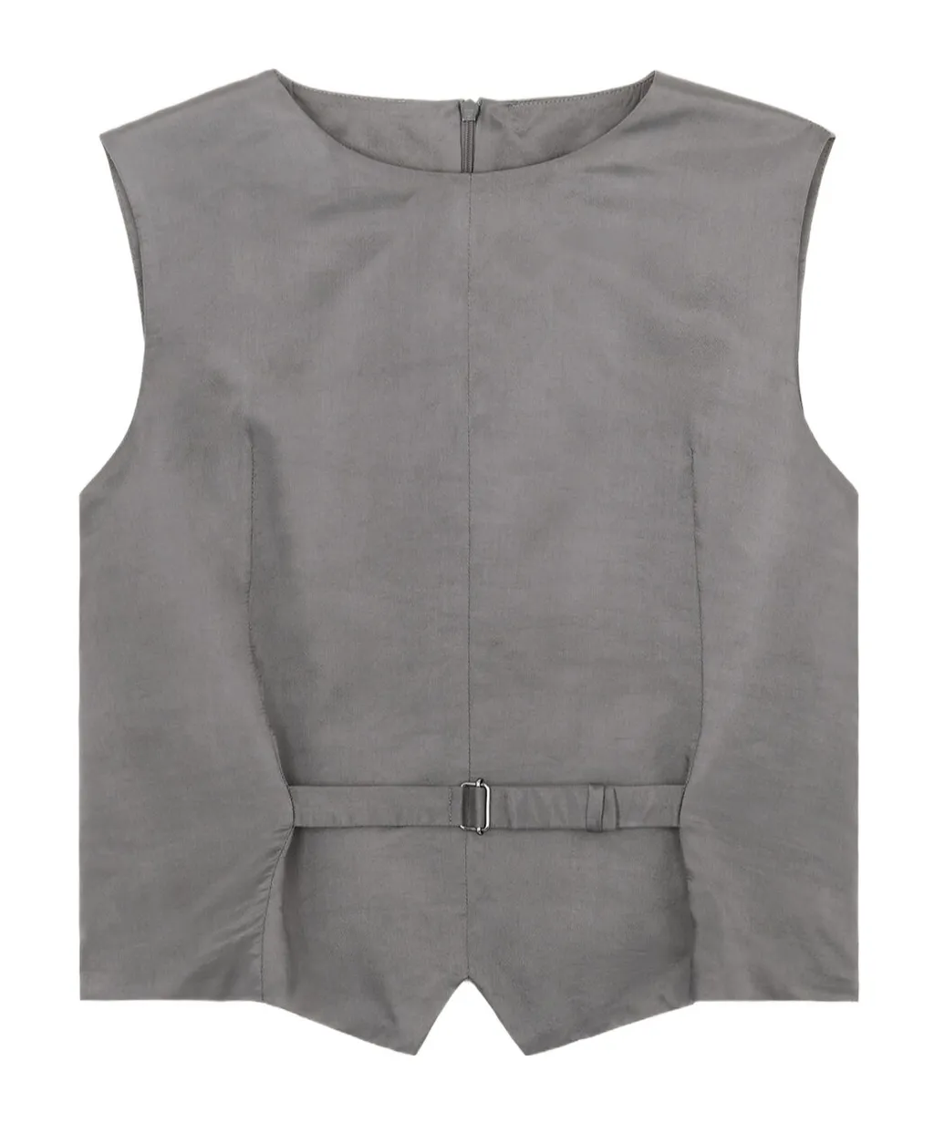 Mm6 Maison Margiela Satin Strapped Waistcoat