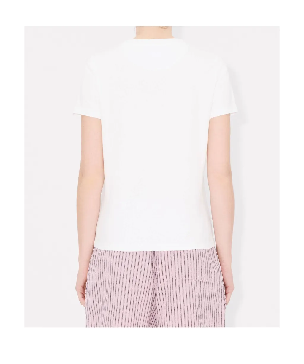 Kenzo Elephant Logo Embroidered T-Shirt