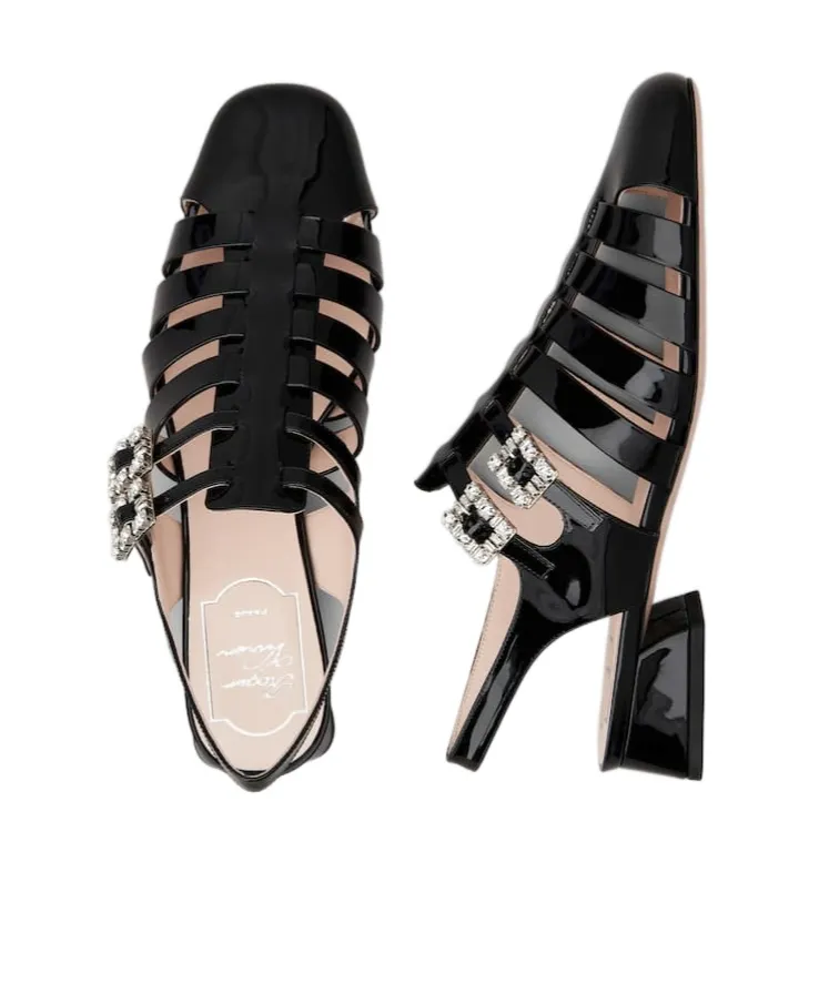 TrÈS Vivier Sandals In Patent Leather