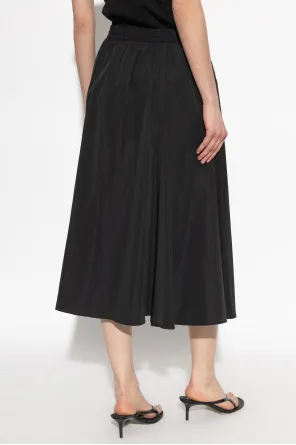 Kenzo Logo Patch Pleated Skirt