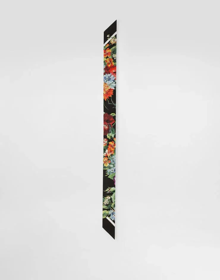 Dolce & Gabbana Floral Printed Twill Scarf