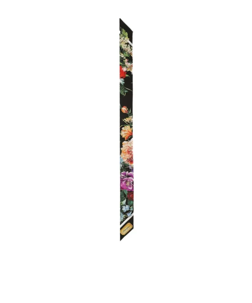 Dolce & Gabbana Floral Printed Twill Scarf