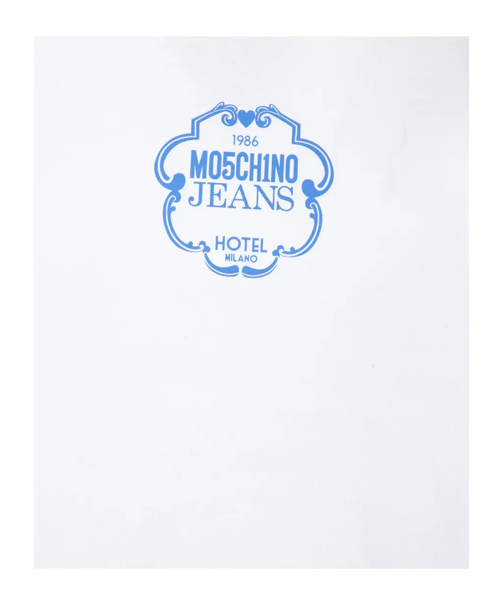 Moschino Jeans Logo Printed Crewneck T-Shirt
