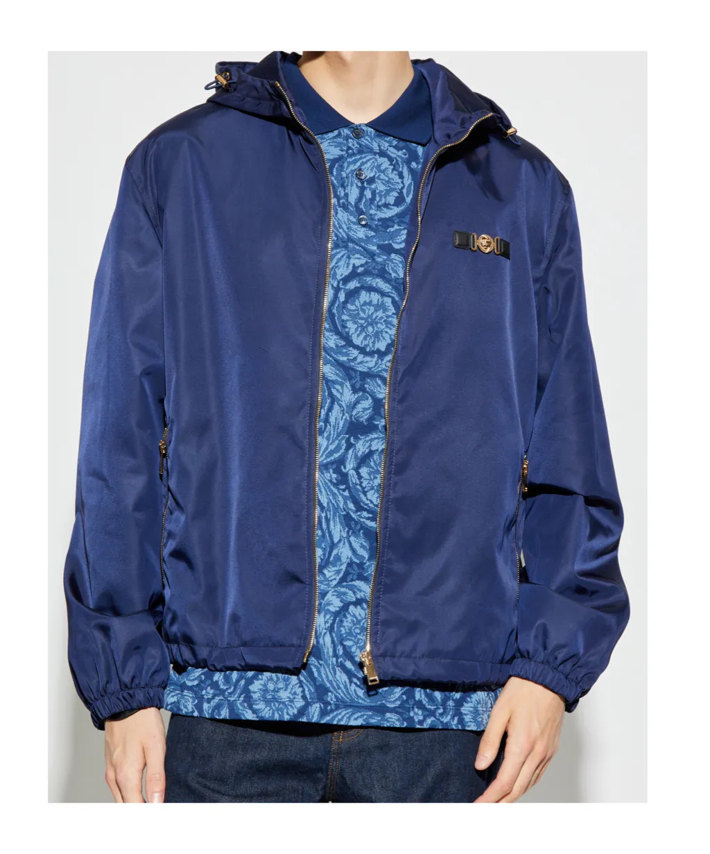 Versace Zip-Up Hooded Jacket