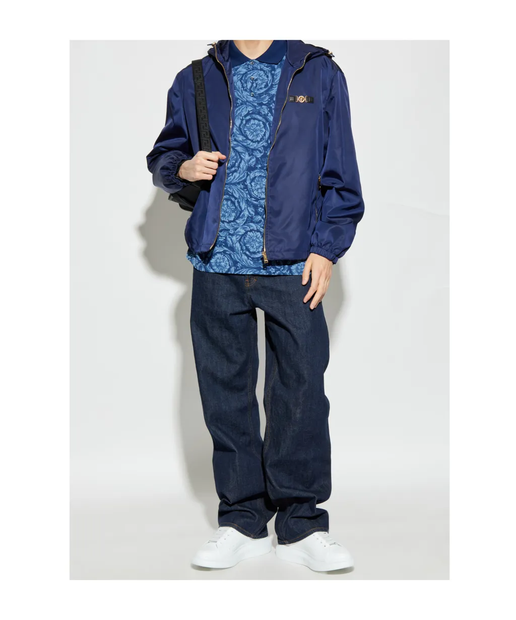 Versace Zip-Up Hooded Jacket