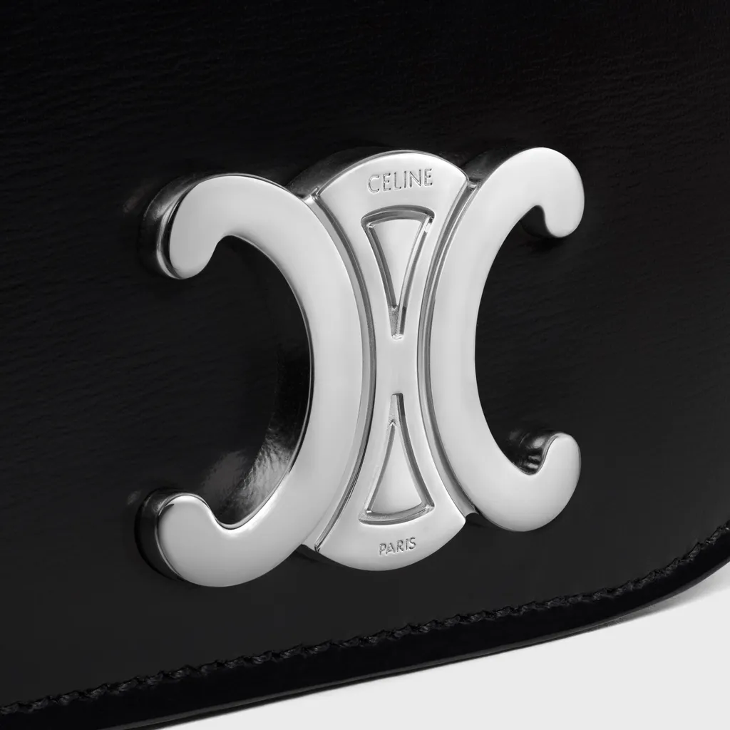 Mini Crossbody Bag Triomphe In Shiny Calfskin