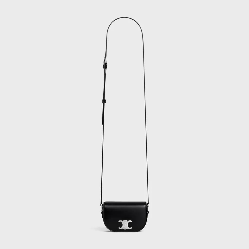 Mini Crossbody Bag Triomphe In Shiny Calfskin