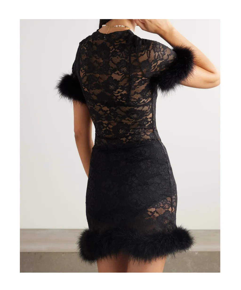 O-Lover Boa Mini Dress
