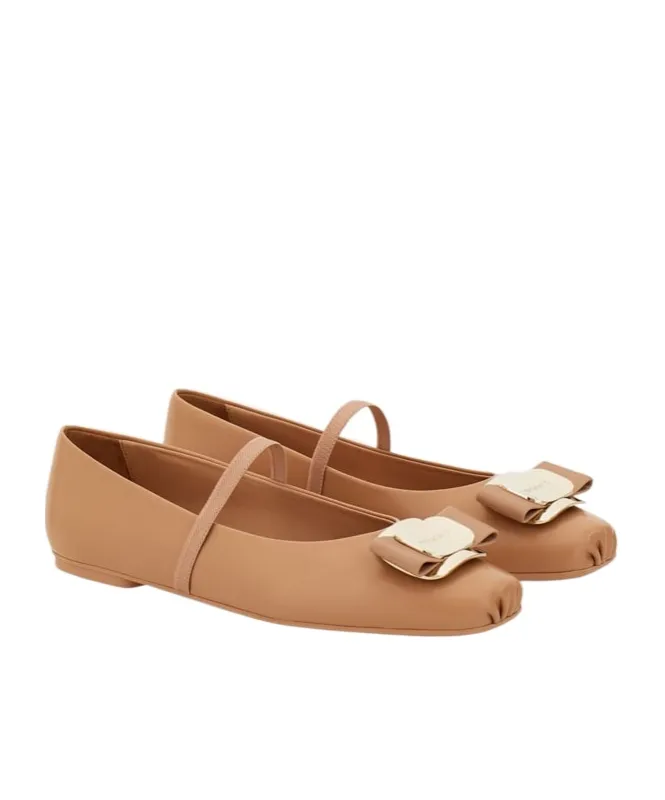 Vara Square-Toe Ballet Flats