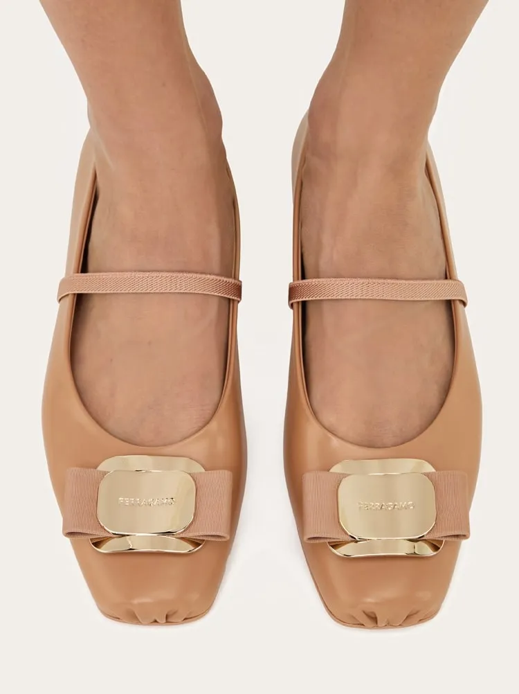 Vara Square-Toe Ballet Flats
