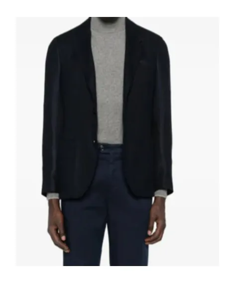 Panama-Textured Blazer