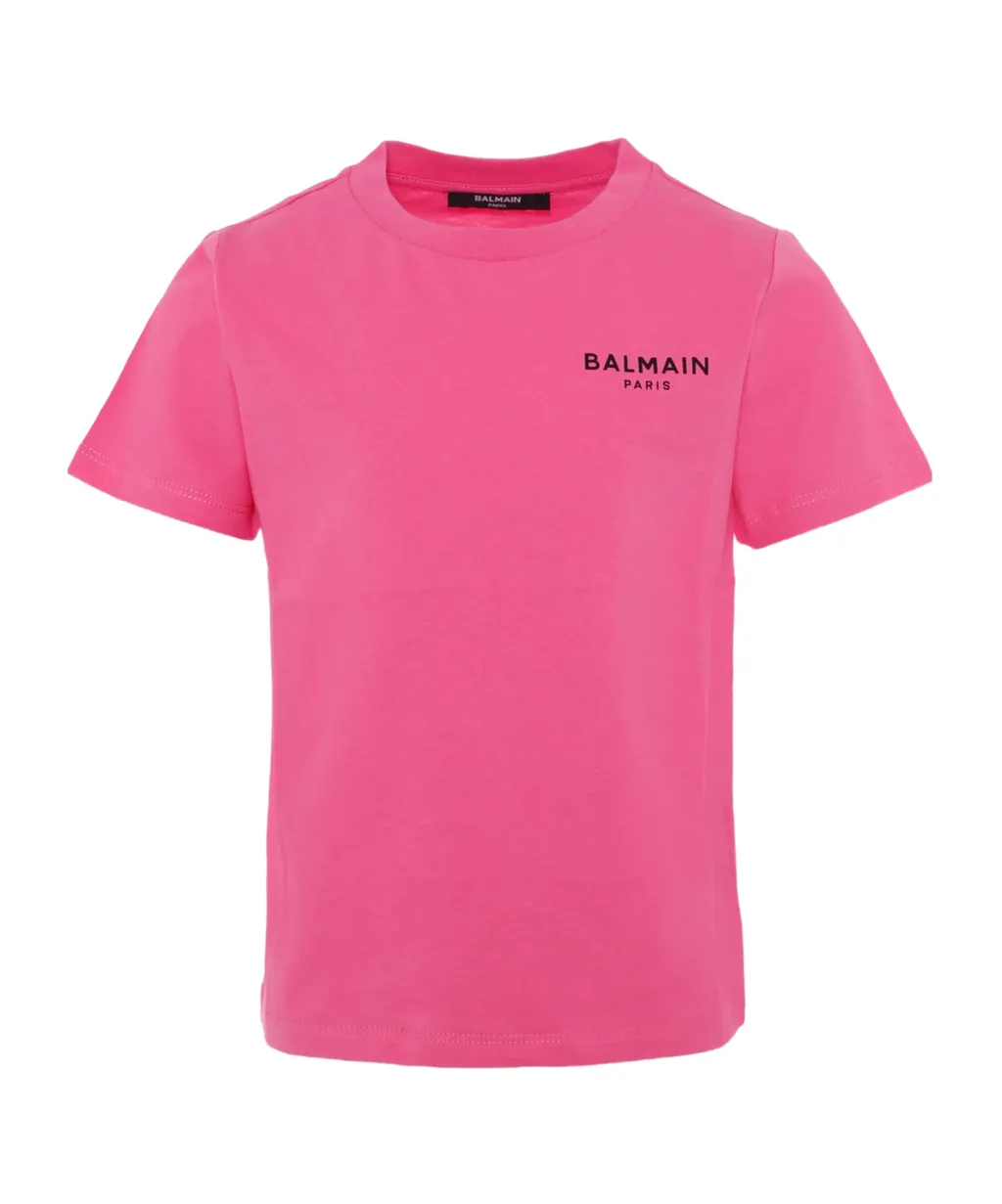 Balmain Kids Logo-Printed Crewneck T-Shirt