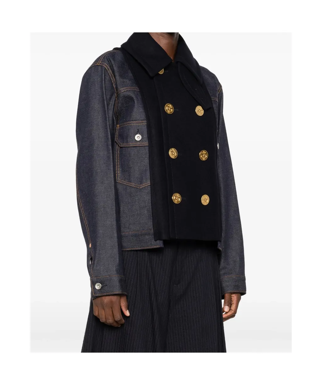 X Levi's Double-Breasted Denim Jacket