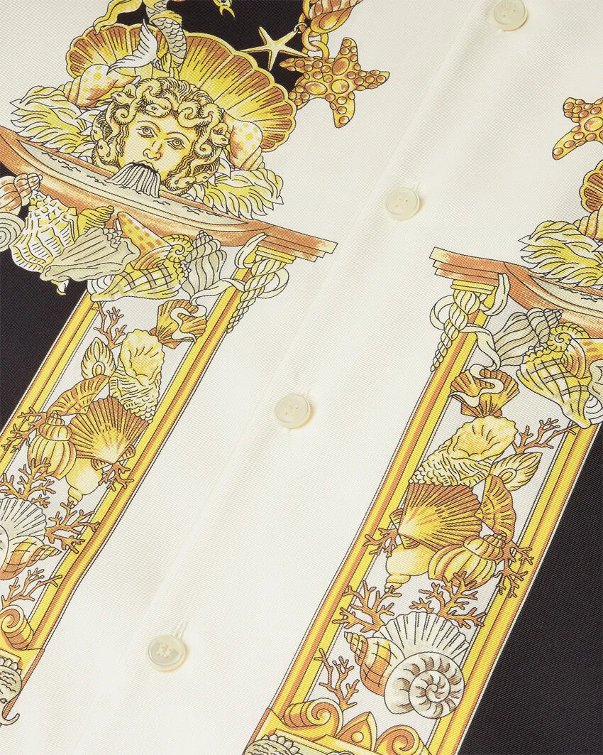 Versace Theatre Print Short-Sleeved Shirt