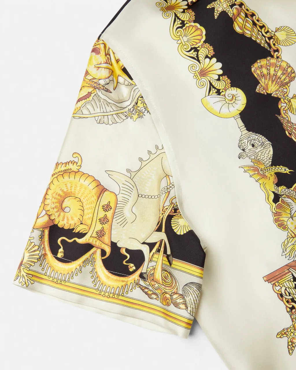 Versace Theatre Print Short-Sleeved Shirt