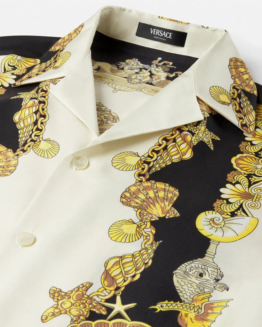 Versace Theatre Print Short-Sleeved Shirt