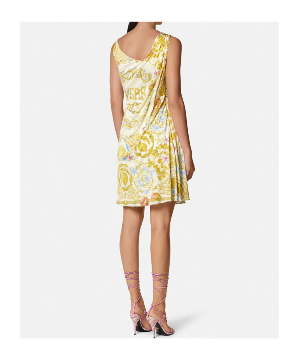 Versace Barocco-Printed Mini Dress