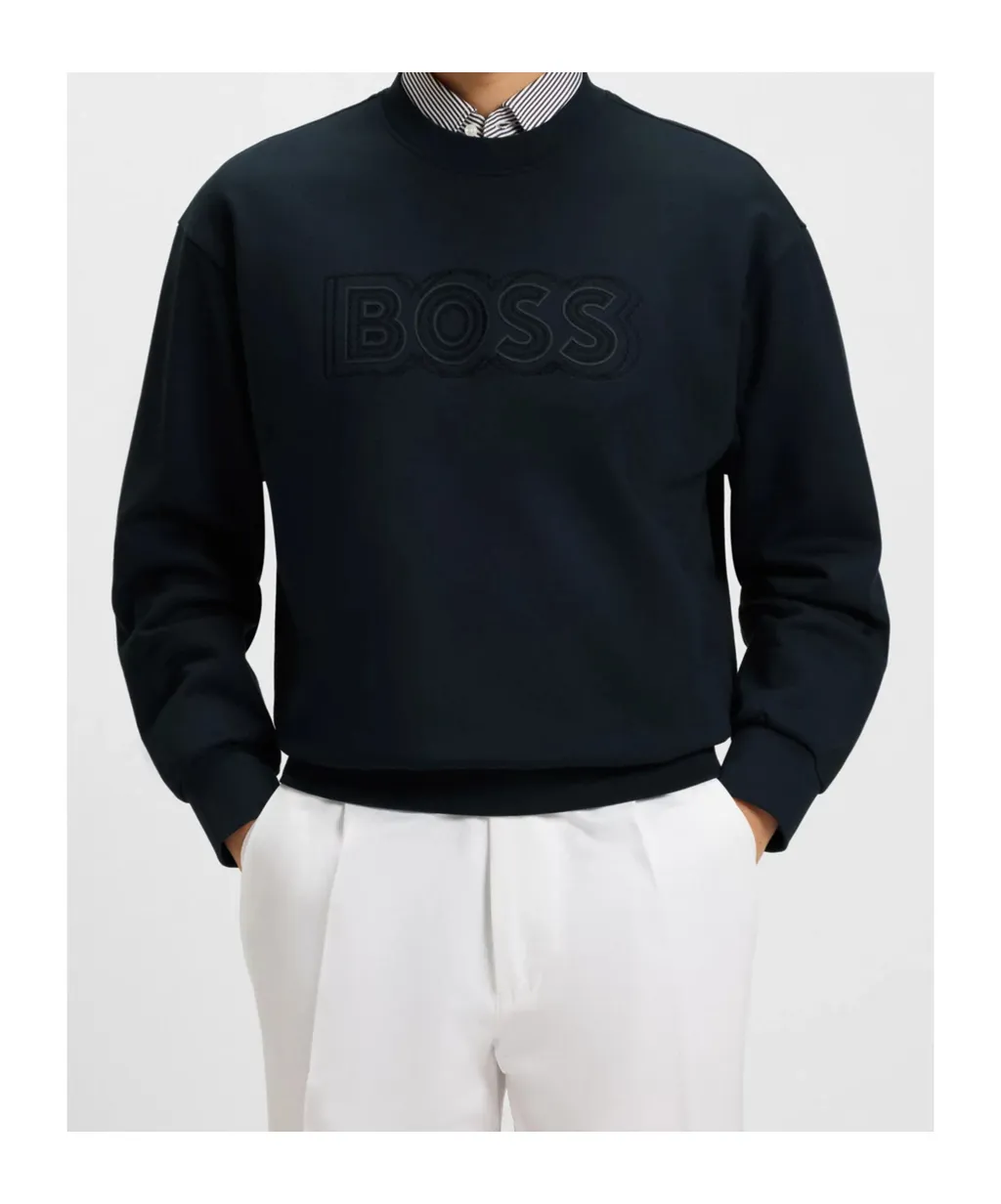 Boss Hugo Boss Logo Detailed Crewneck Sweatshirt
