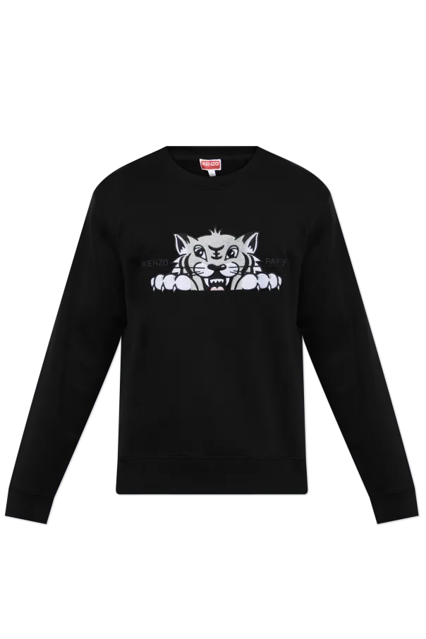 Kenzo Tiger Head Embroidered Sweatshirt